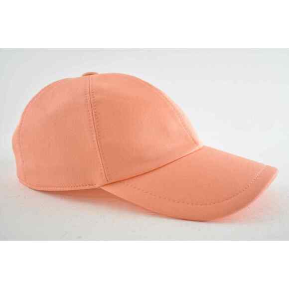 Chanel REV Orange Peach Turquoise Blue CC Logo Baseball Cap Curved Peak Hat - Picture 10 of 12